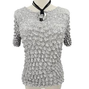 F.C. Women Vintage Y2K Baddie Punk Magic Bubble Popcorn Crinkle Top One Size